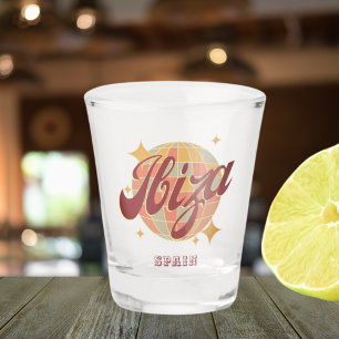 Ibiza Spanje Party Disco bal Retro Shot Glas
