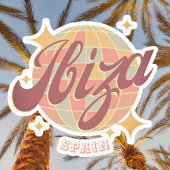 Ibiza Spanje Party Disco bal Retro  Sticker