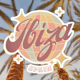 Ibiza Spanje Party Disco bal Retro  Sticker