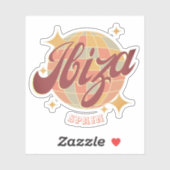 Ibiza Spanje Party Disco bal Retro  Sticker (Vel)