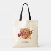 Ibiza Spanje Party Disco bal Retro Tote Bag (Achterkant)