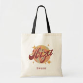 Ibiza Spanje Party Disco bal Retro Tote Bag (Voorkant)
