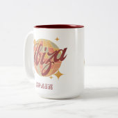 Ibiza Spanje Party Disco bal Retro  Tweekleurige Koffiemok (Voorkant links)