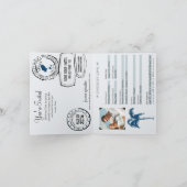 Ibiza Spanje Paspoort bruiloft uitnodiging (Binnen)