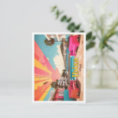 Ibiza Spanje Pop Kunst Reizen Illustratie Briefkaart (Staand voorkant)