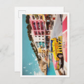 Ibiza Spanje Pop Kunst Reizen Illustratie Briefkaart (Voorkant / Achterkant)