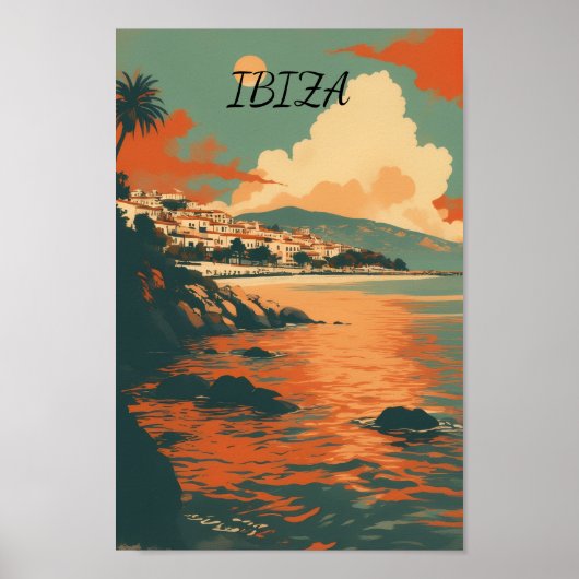 Ibiza Spanje Poster (Voorkant)