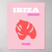 Ibiza, Spanje, Preppy, Preppy kamer, Roze Poster (Voorkant)