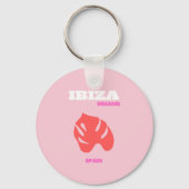 Ibiza, Spanje, Preppy, Preppy kamer, Roze Sleutelhanger (Voorkant)