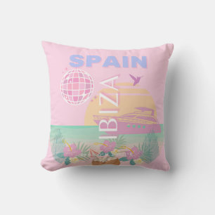 Ibiza, Spanje, Reiskunst, Preppy Art, Roze Kussen