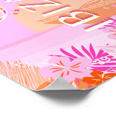 Ibiza, Spanje, Reiskunst, Preppy Art, Roze, Preppy Poster (Hoek)