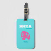 Ibiza, Spanje, Reiskunst, Preppy Kamer Bagagelabel (Voorkant (verticaal))