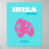 Ibiza, Spanje, Reiskunst, Preppy Kamer Poster (Voorkant)