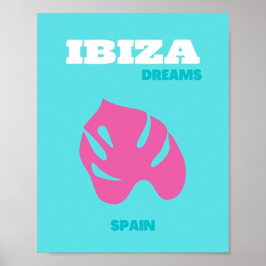 Ibiza, Spanje, Reiskunst, Preppy Kamer Poster (Voorkant)