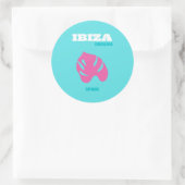 Ibiza, Spanje, Reiskunst, Preppy Kamer Ronde Sticker (Tas)