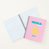 Ibiza, Spanje Reiskunst, Preppy, Roze Notitieboek (Binnen)