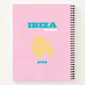 Ibiza, Spanje Reiskunst, Preppy, Roze Notitieboek (Achterkant)