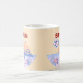 Ibiza, Spanje, Reiskunst, Retro Art, Pastel Koffiemok (Center)