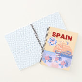 Ibiza, Spanje, Reiskunst, Retro Art, Pastel Notitieboek (Binnen)
