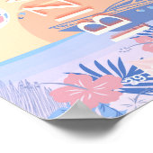 Ibiza, Spanje, Reiskunst, Retro Art, Pastel Poster (Hoek)