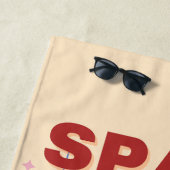 Ibiza, Spanje, Reiskunst, Retro Art, Pastel Strandlaken (In situ)