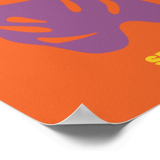 Ibiza, Spanje, Reiskunst, Retro Art, Sinaasappel Poster (Hoek)