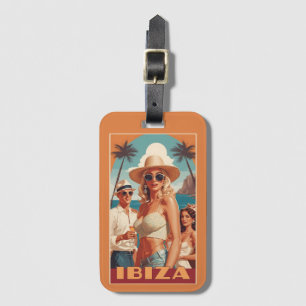 Ibiza, Spanje Reisposter Bagagelabel
