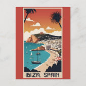 Ibiza, Spanje Reisposter Briefkaart (Voorkant)