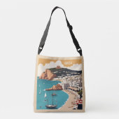 Ibiza, Spanje Reisposter Crossbody Tas (Achterkant)