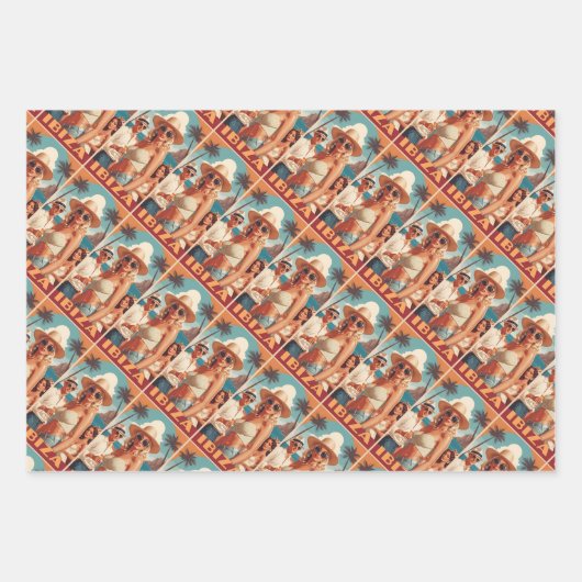 Ibiza, Spanje Reisposter Inpakpapier Vel (Voorkant)