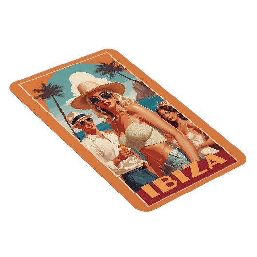Ibiza, Spanje Reisposter Magneet (Rechterzijde)