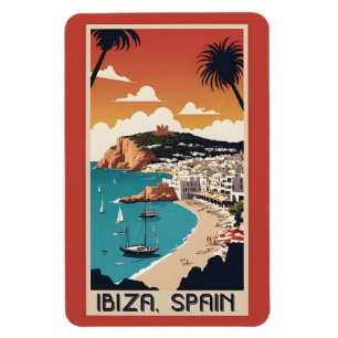 Ibiza, Spanje Reisposter Magneet