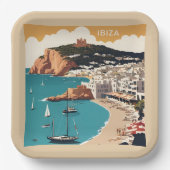 Ibiza, Spanje Reisposter Papieren Bordje (Voorkant)