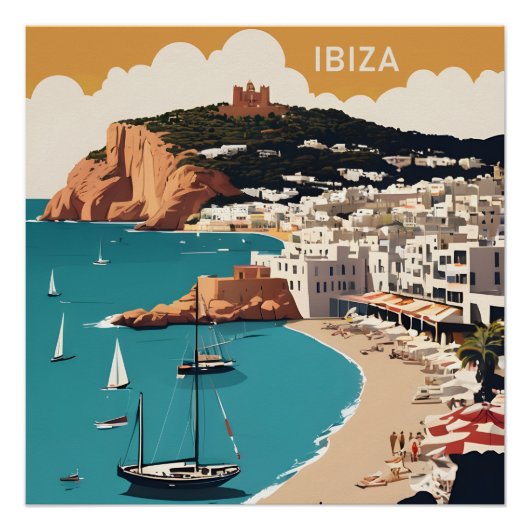 Ibiza, Spanje Reisposter Perfect Poster (Voorkant)