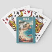 Ibiza, Spanje Reisposter Pokerkaarten (Achterkant)