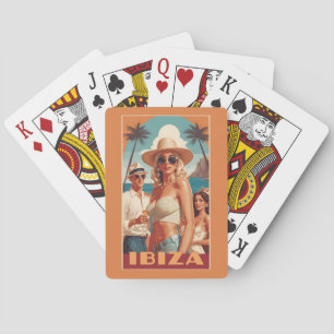 Ibiza, Spanje Reisposter Pokerkaarten