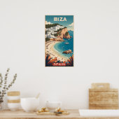 Ibiza, Spanje Reisposter Poster (Keuken)
