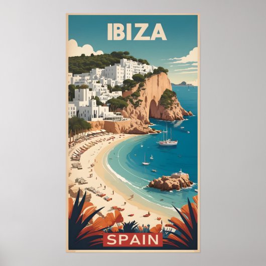 Ibiza, Spanje Reisposter Poster (Voorkant)