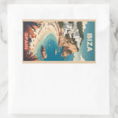 Ibiza, Spanje Reisposter Rechthoekige Sticker (Tas)