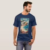 Ibiza, Spanje Reisposter T-shirt (Voorkant volledig)