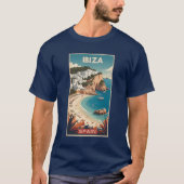 Ibiza, Spanje Reisposter T-shirt (Voorkant)