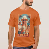 Ibiza, Spanje Reisposter T-shirt (Voorkant)