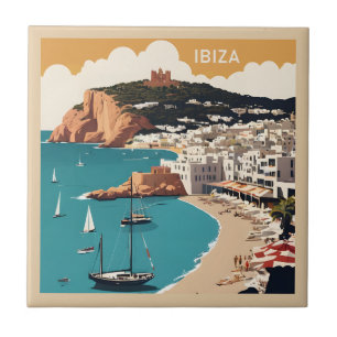 Ibiza, Spanje Reisposter Tegeltje