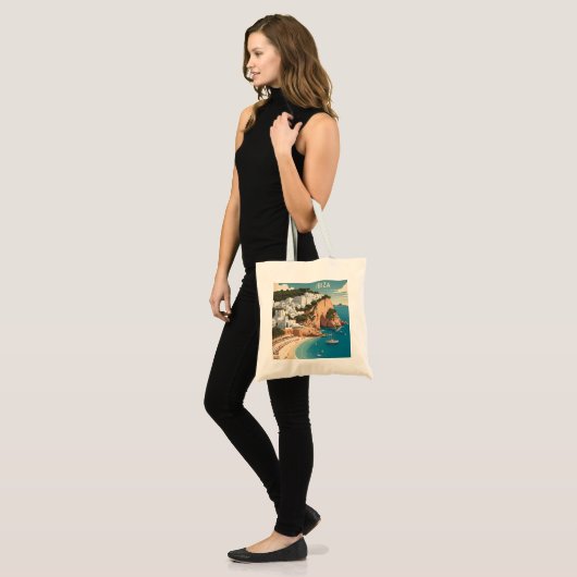 Ibiza, Spanje Reisposter Tote Bag (Voorkant (model))