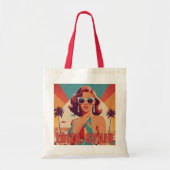 Ibiza, Spanje Reisposter Tote Bag (Voorkant)
