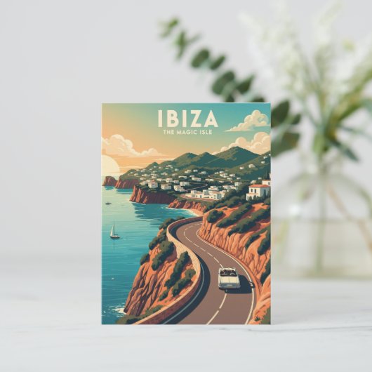  Ibiza Spanje Reizen Briefkaart (Staand voorkant)