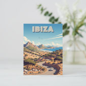 Ibiza Spanje Reizen Briefkaart (Staand voorkant)