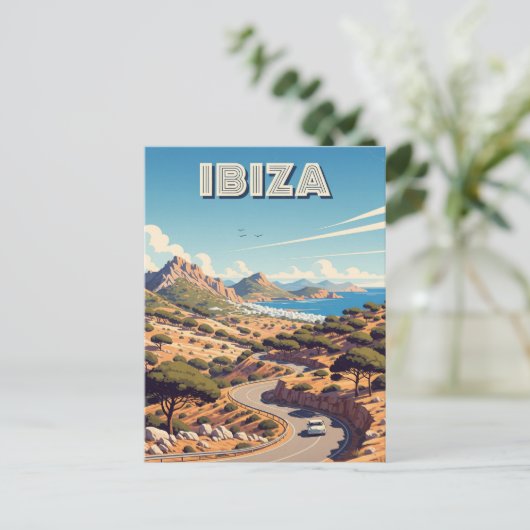  Ibiza Spanje Reizen Briefkaart (Staand voorkant)