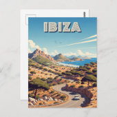 Ibiza Spanje Reizen Briefkaart (Voorkant / Achterkant)