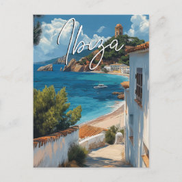 Ibiza Spanje Reizen Briefkaart - stijl